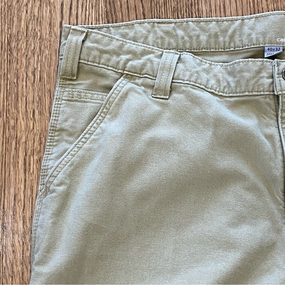 Carhartt Carpenter Tan Original Dugaree Fit Jeans 40 x 32 - Picture 4 of 10